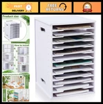 12 Tier Scrapbook Paper Organizer - Stackable File Storage Rack With Adjustable. Fixed Price $82.94.