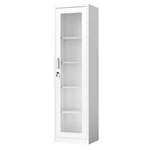 Lockable Display Cabinet Metal Storage Box With Glass Door & Adjustable Shelves. Fixed Price $109.99.