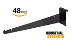 Only Hangers 12" Gridwall Knife Shelf Brackets With Lip - Black 48 Pcs. Fixed Price $142.28.