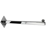 12" Long Chrome Ball Wall Mount Waterfall Square Tube Faceout Hook. Fixed Price $12.77.