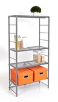 Origami R2 Adjustable 4-TIER Metal Shelf Rack On Wheels Gray. Fixed Price $188.88.