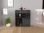 Lyon Bar Cabinet, Six Cubbies, With Divisions, Two Concealed Shelves. Fixed Price $162.99.