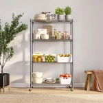Seville Classics 4-TIER Nsf Steel Wire Shelving, 36" X 14" D 56.5" H, Silver. Fixed Price $49.99.