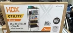 Adjustable 5-TIER 36X16X72 Metal Shelve Unit Heavy Duty Storage Rack Nib Black. Fixed Price $122.22.
