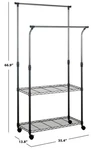 Safavieh Giorgio Dble Rod Clothes Rack, Reduced Price 2172779354 HAC1019A. Fixed Price $57.00.