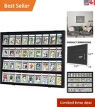 Elite Pro-collector's Sports Card Display Case 98% Uv Protection, Black Finish. Fixed Price $109.99.