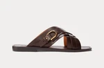 Ralph Lauren Purple Label Welington Calfskin Slide Sandal Sz 12.5. Fixed Price $245.00.