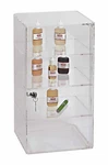 4 Shelf Clear Display Acrylic Case 9 X 18 Lock Tower Removable Shelves. Fixed Price $120.99.