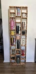 Handmade, One Of Kind Burnt Pine Display Shelf Perfect For Tumbler Collection. Fixed Price $300.00.