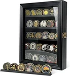 Military Challenge Coin Display Case Holder With Hd Toughened Glass And Black. Fixed Price $55.70.
