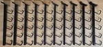 Lot Of 10 Black Slatwall J Hooks Waterfall Retail Display Peg. Fixed Price $44.99.