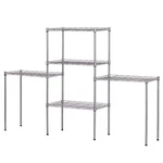 Karl Home Silver 5-TIER Heavy Duty Steel Garage Storage Unit 11.42"W X 59"H. Fixed Price $29.99.