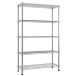 5 Tier Wire Shelving Unit Adjustable Nsf Heavy Duty Metal Shelf Storage Rack. Fixed Price $53.99.