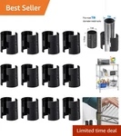 24 Pcs Wire Shelving Shelf Lock Clips - Durable Abs Replacement For 1'' Posts. Fixed Price $15.19.