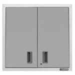 Gladiator Premier Series Steel 2-SHELF Wall Mounted Garage Cabinet Silver. Fixed Price $195.00.
