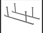 Newage Versarac Gray 2-PIECE Overhead Garage Storage Accessory Hanging Bars. Fixed Price $84.99.