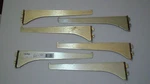 Lot Of 6 Heavy Duty Unitrak 10" Brass Metal Shelf Shelving Brackets Uni-trak. Fixed Price $11.99.