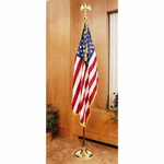 American Flag Wood Pole Complete Presentation -INDOORSET7'(US). Fixed Price $174.00.