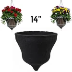 14" Parasol Hanging Basket Fabric Coco Liner Fiber Alternative. Fixed Price $35.49.